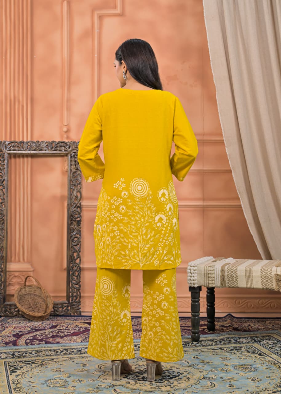 Mustard Bloom Co-ord Set