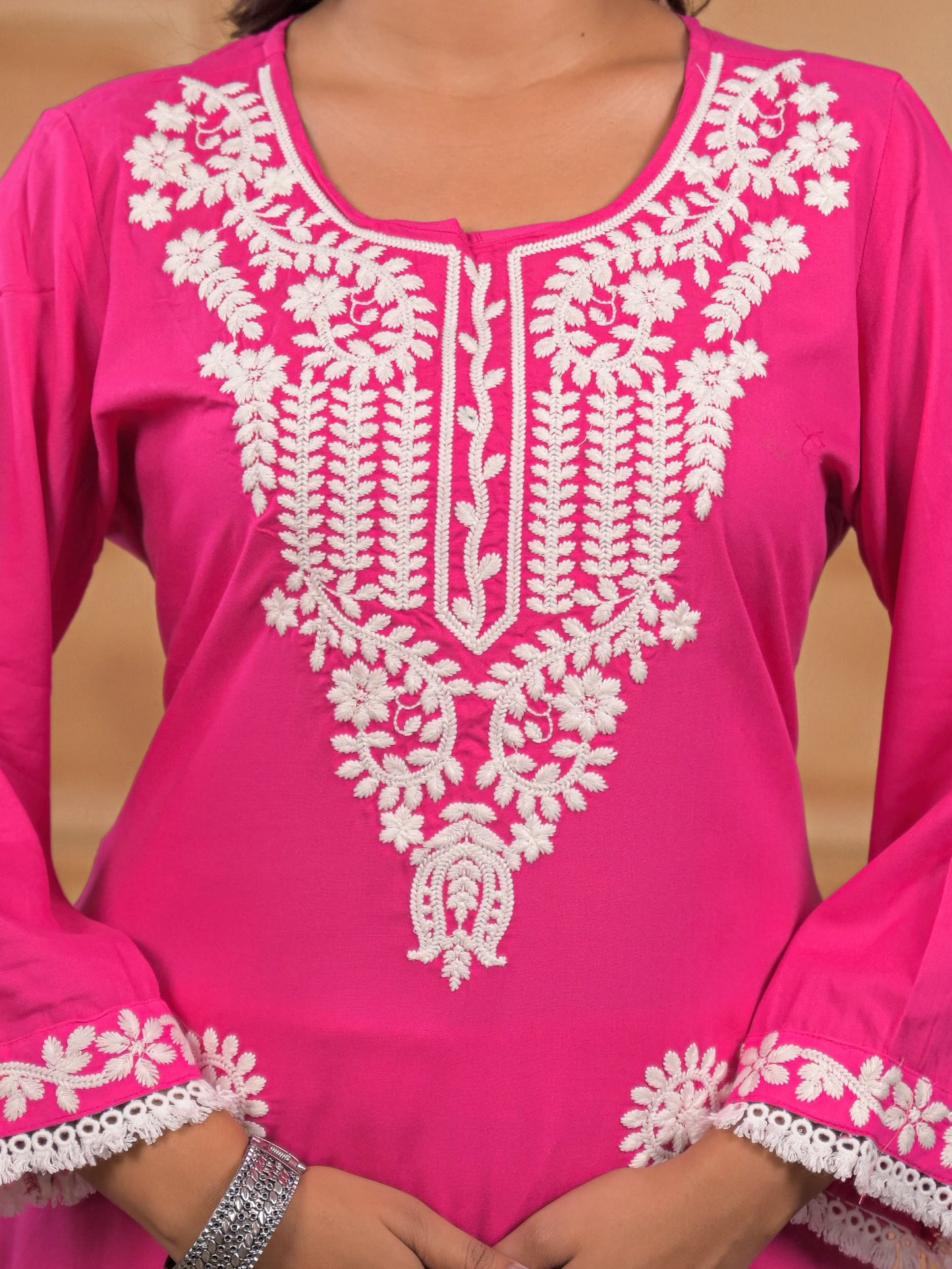 Gulbahaar Pink Chikankari Suit