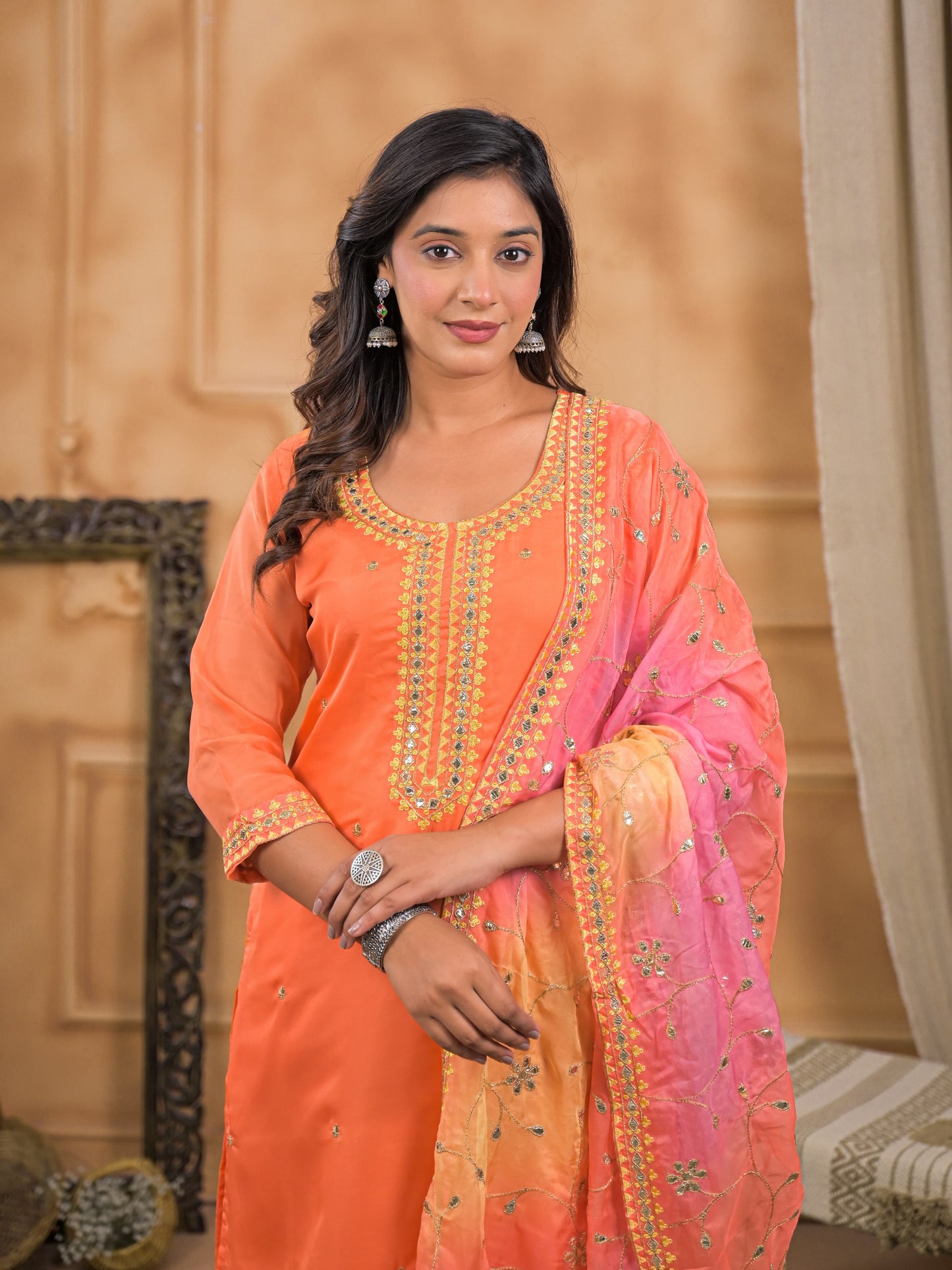 Noorangi Zaria Kurta Set