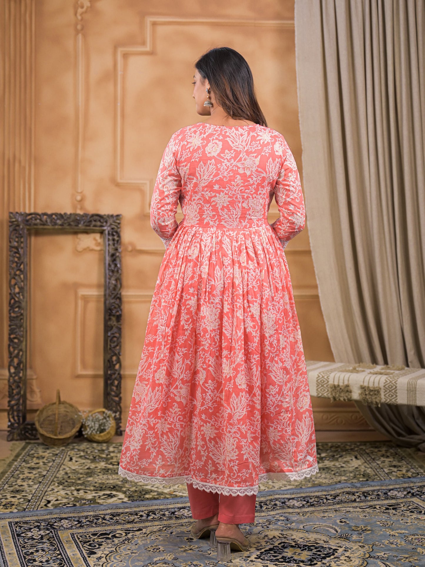 Inaaya Peach Blossom Kurta Set