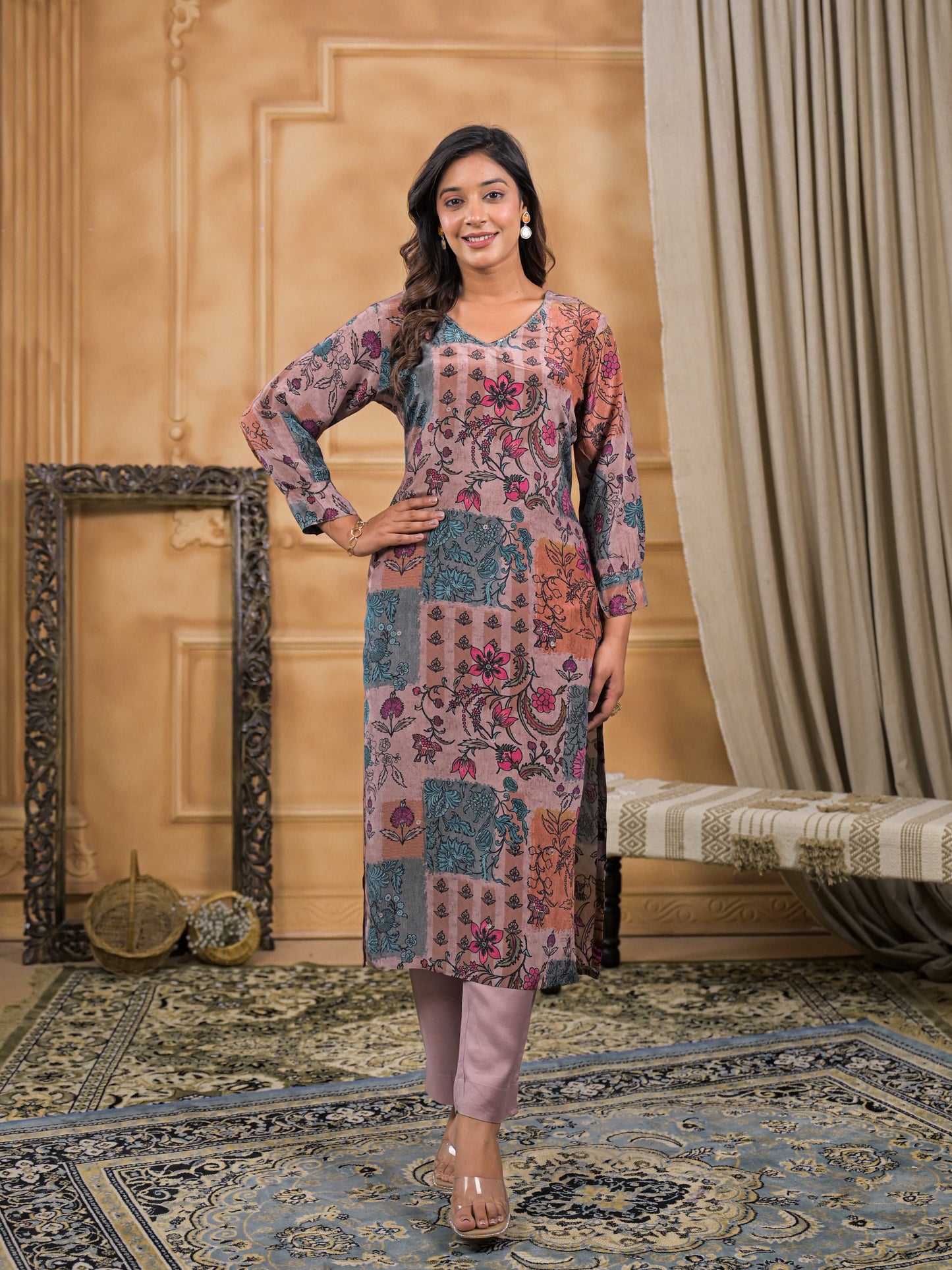 Tara Vintage Garden Kurta Set