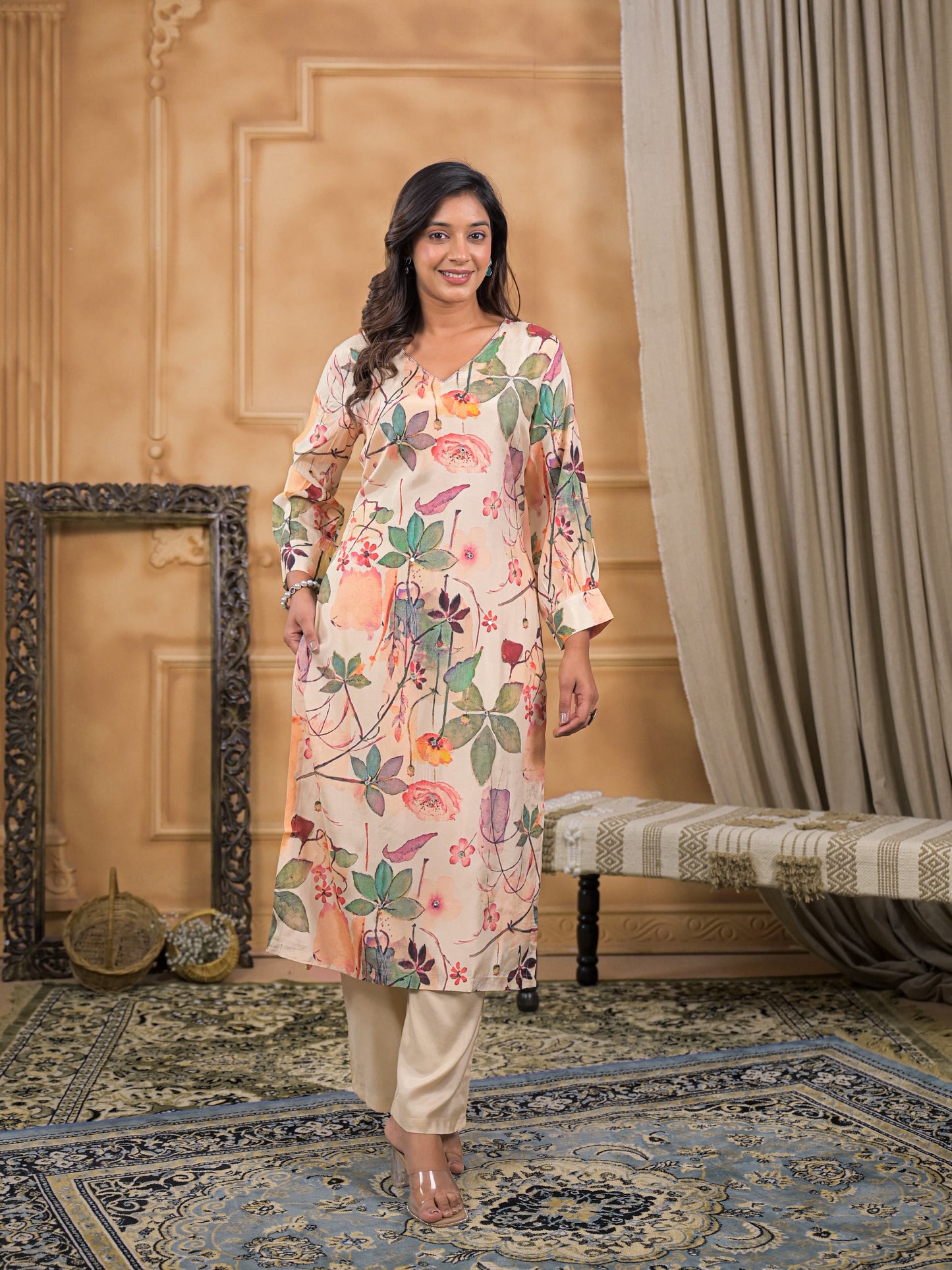 Amaira Garden Blush Kurta Set