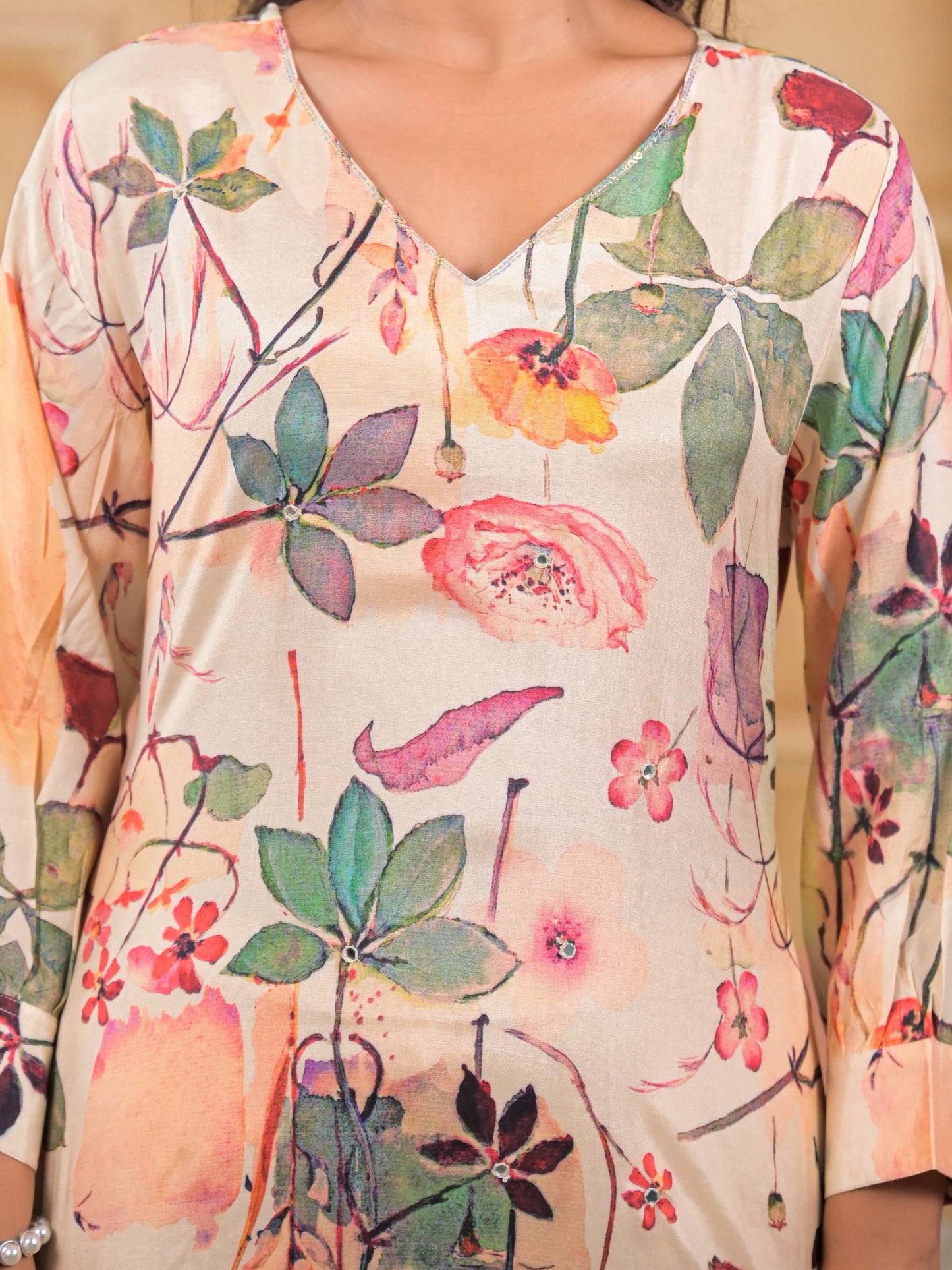 Amaira Garden Blush Kurta Set