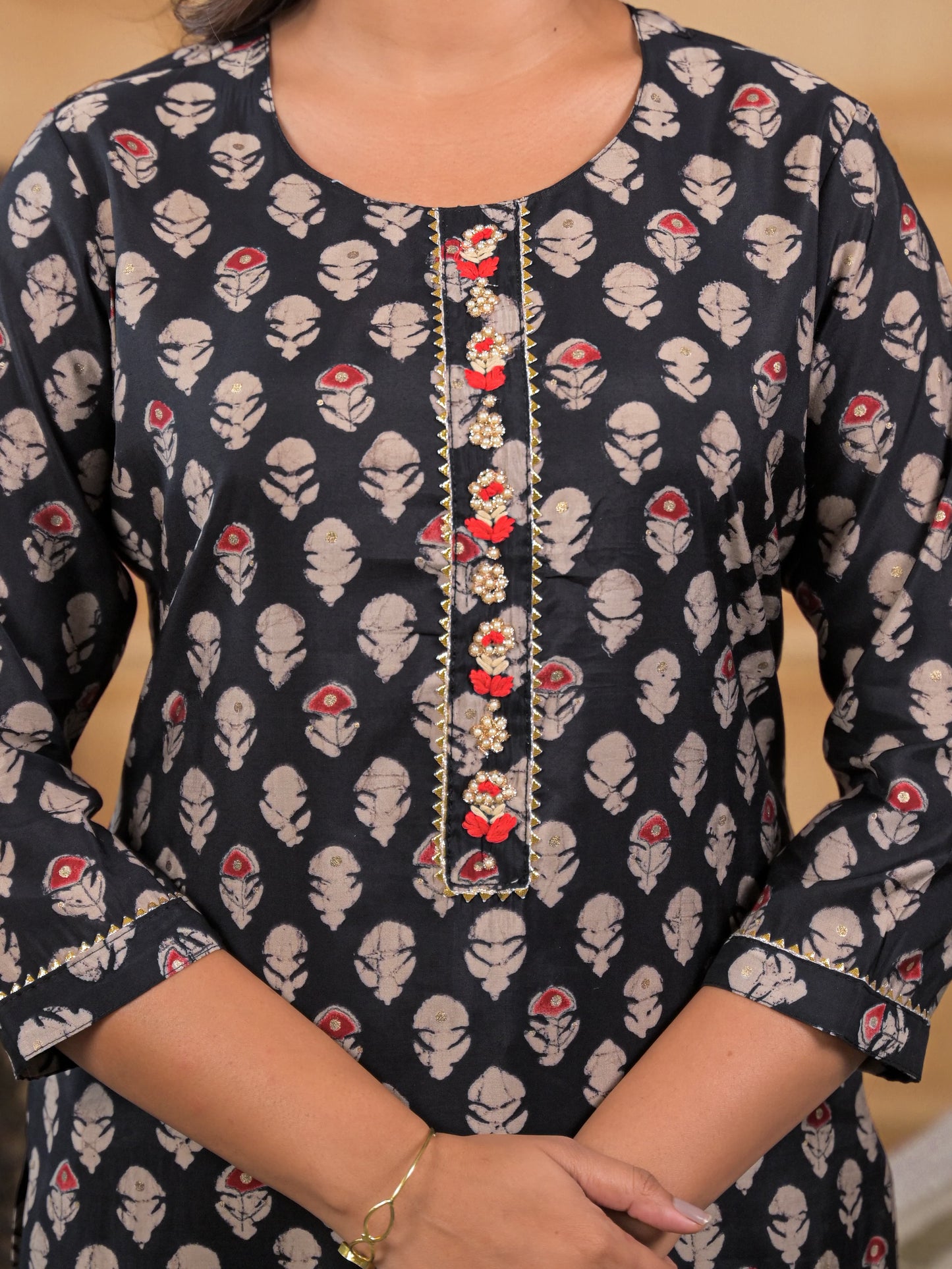 Chandni Charcoal kurti set