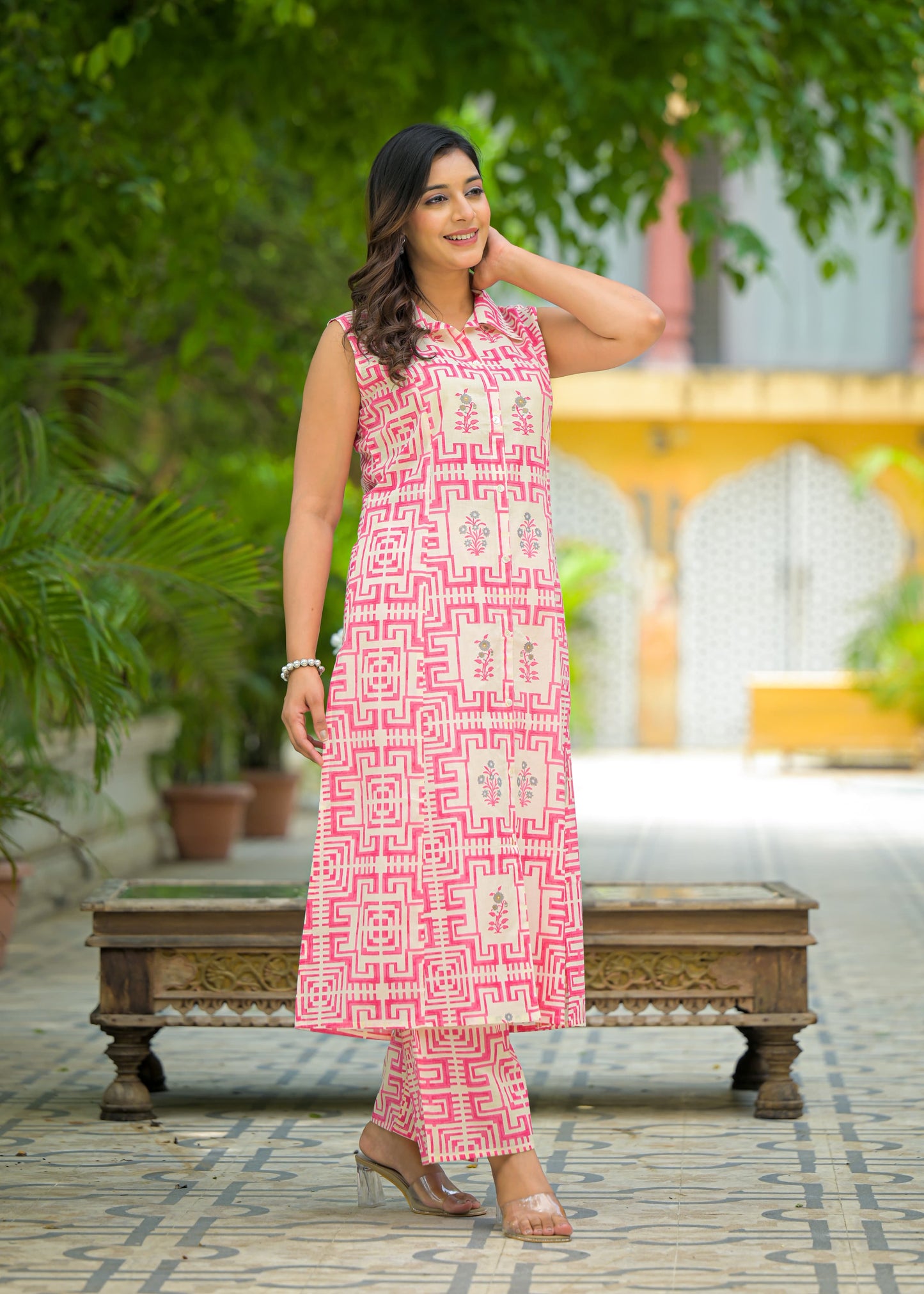 Sunny Days Pink Kurta Set