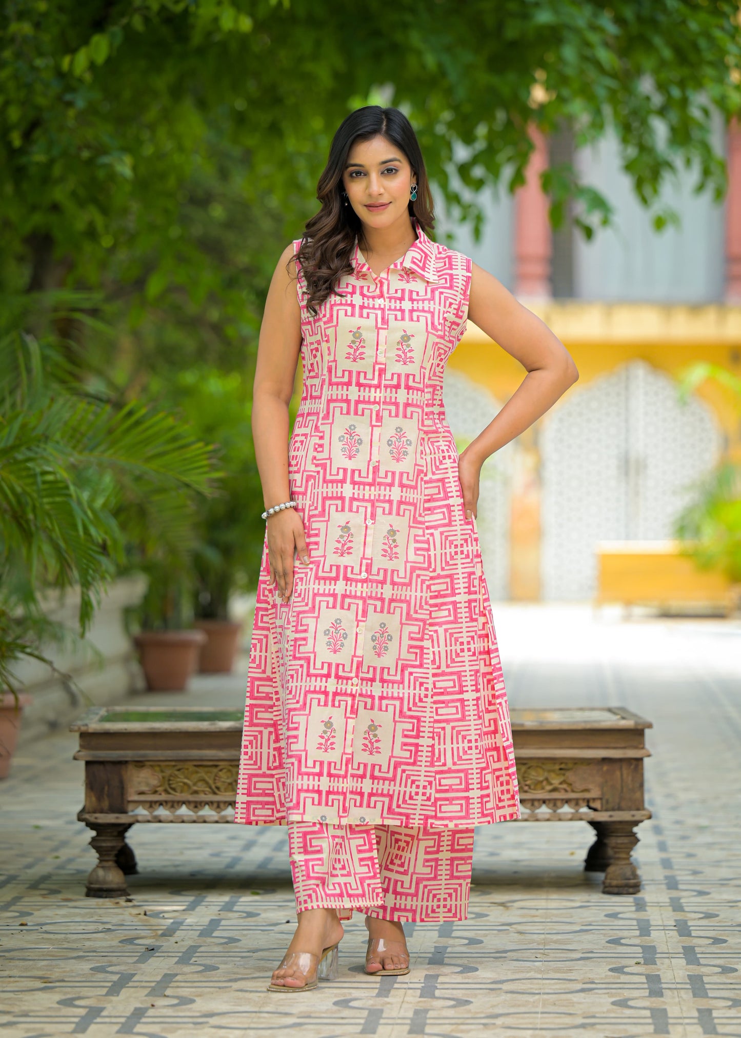 Sunny Days Pink Kurta Set