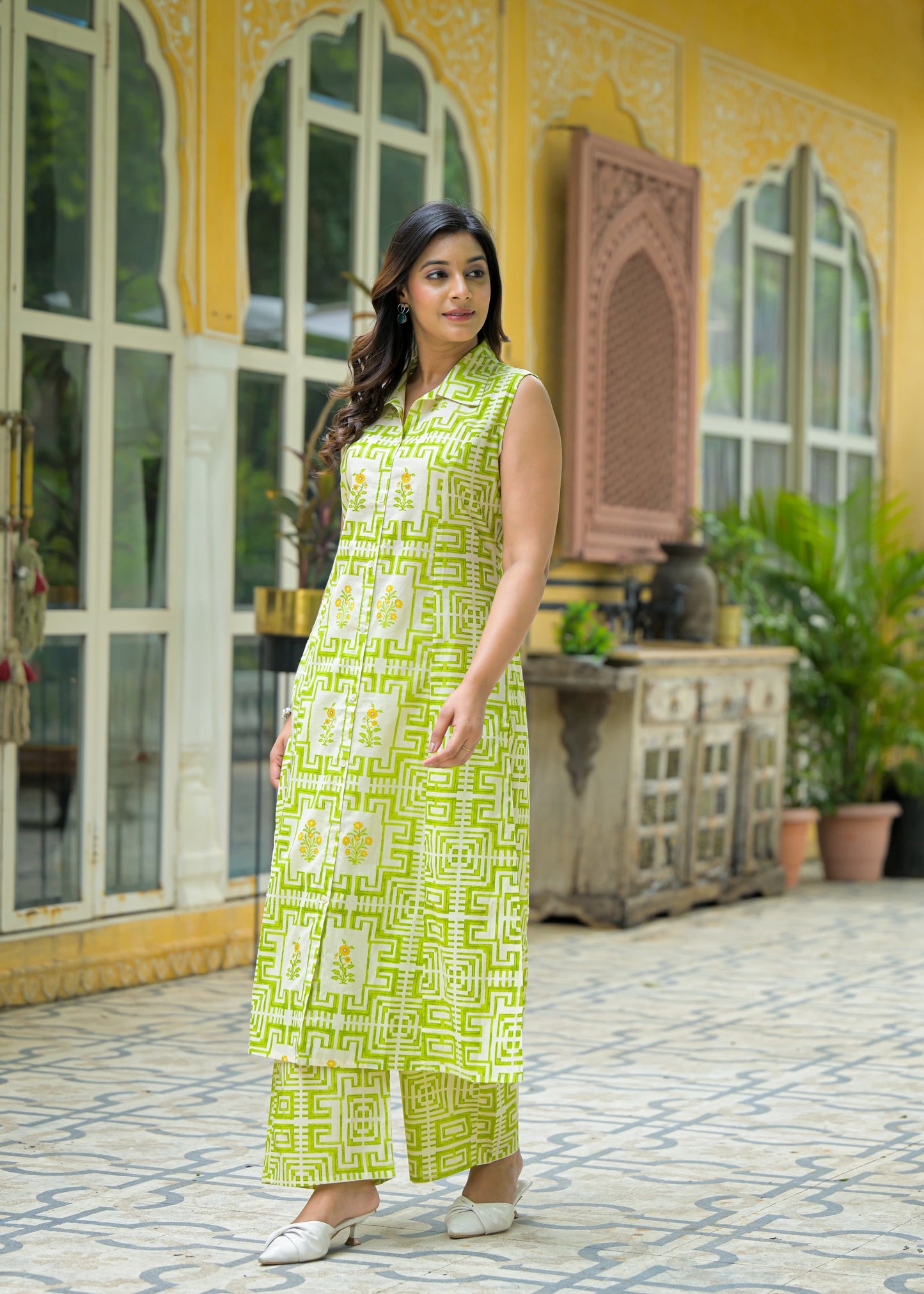 Sunny Days Green Kurta Set