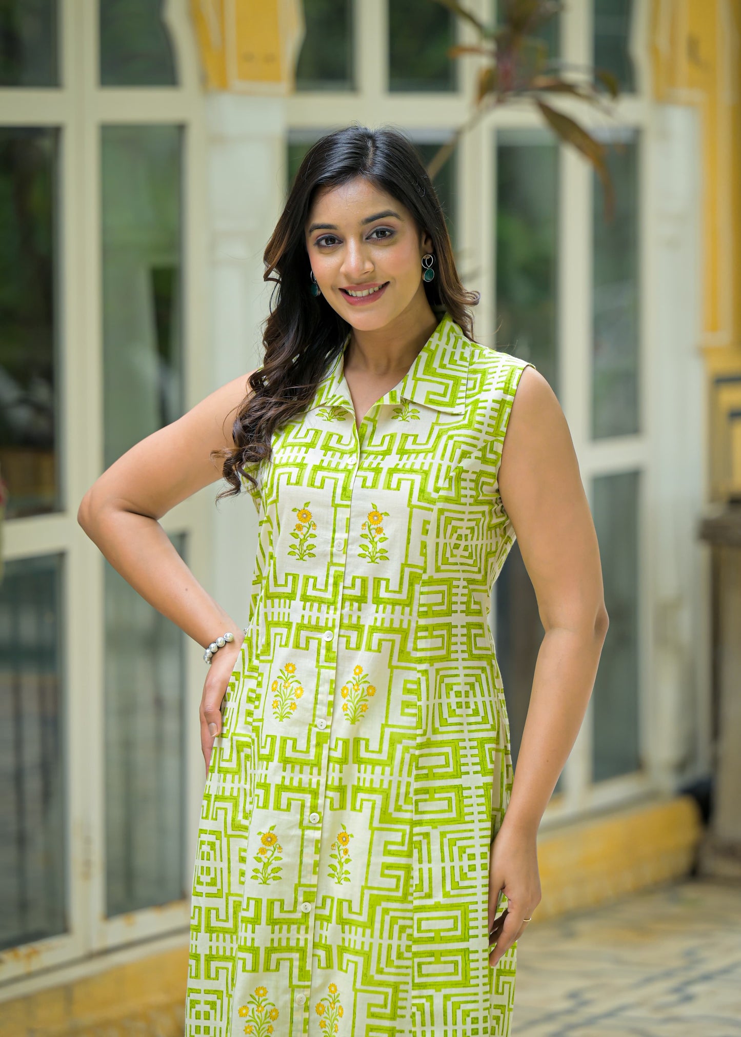 Sunny Days Green Kurta Set