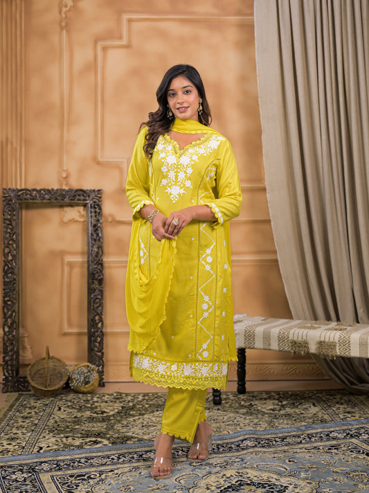 Zunaira Marigold Bloom Kurta Set