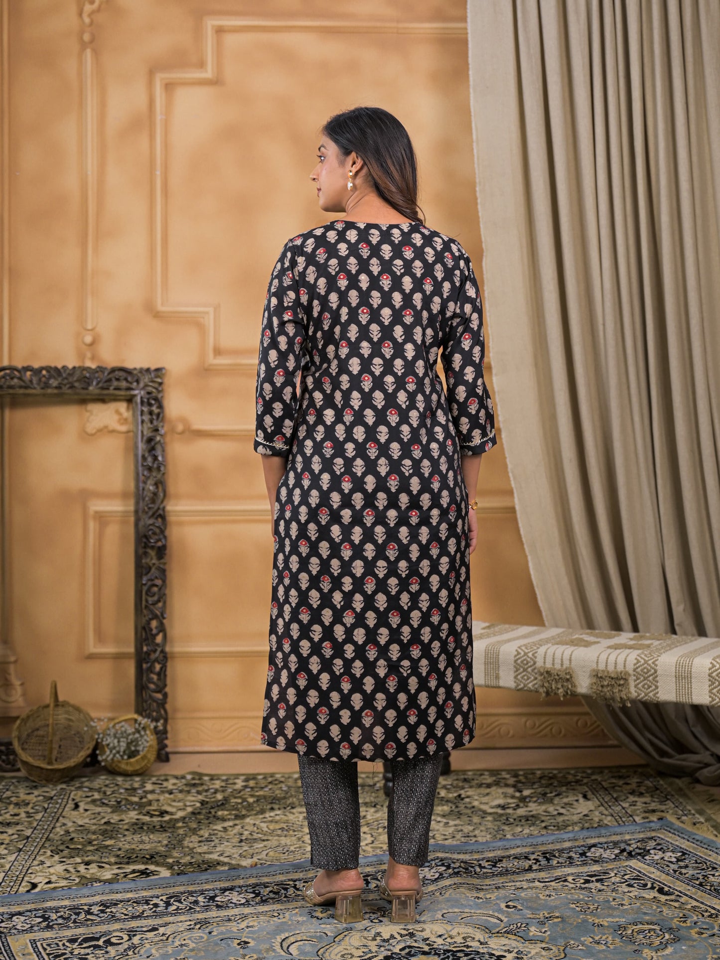 Chandni Charcoal kurti set