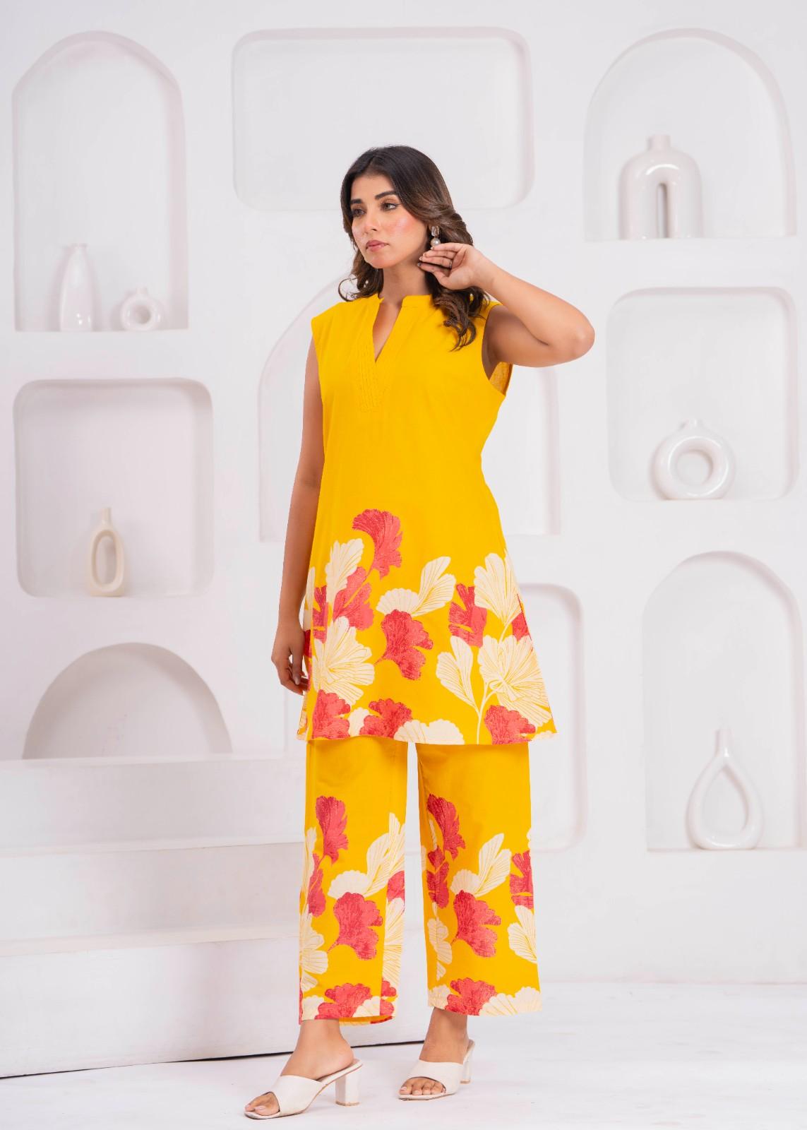Sunny Bloom Printed Kurta Set